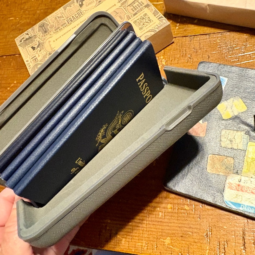 Gray Passport Shell 2.0 - Ultralite Travel Wallet